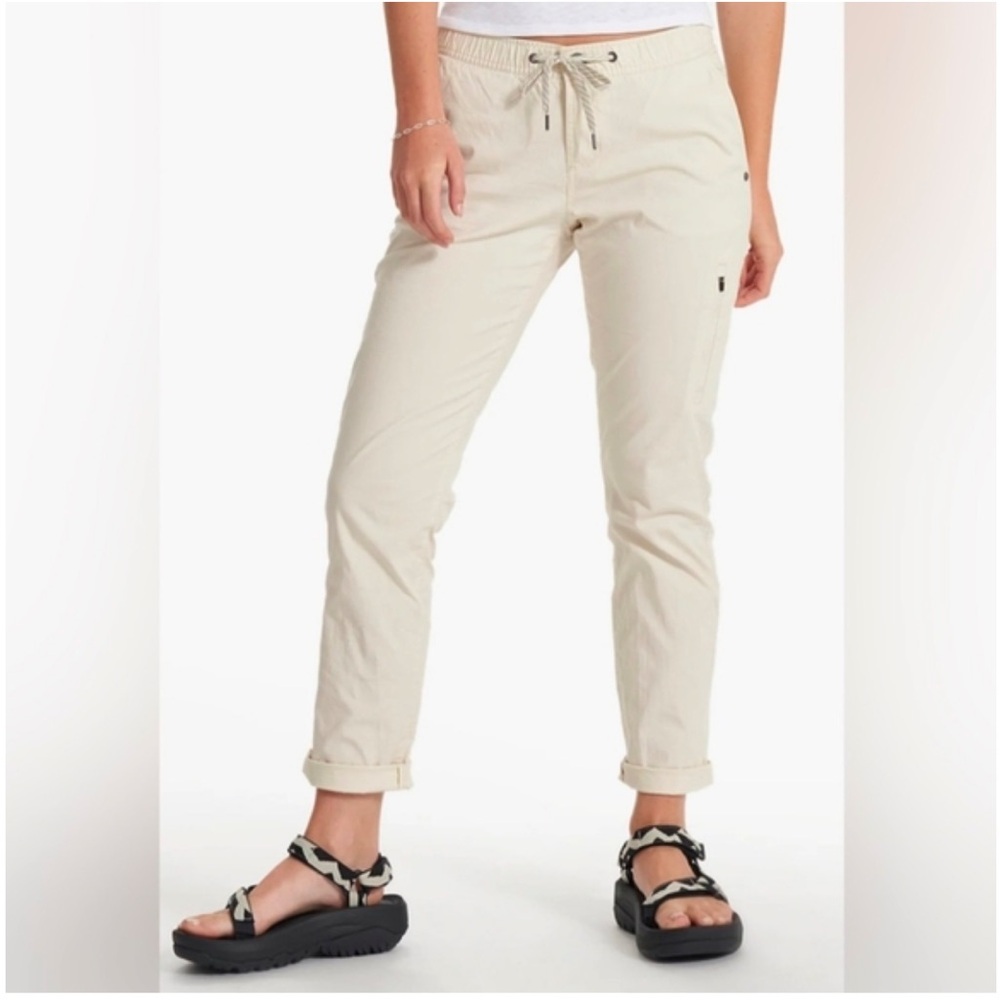 Vuori Beige Drawstring Casual Pants